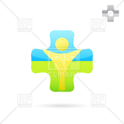 400x400 Medical Cross Logo Royalty Free Vector Clip Art Image