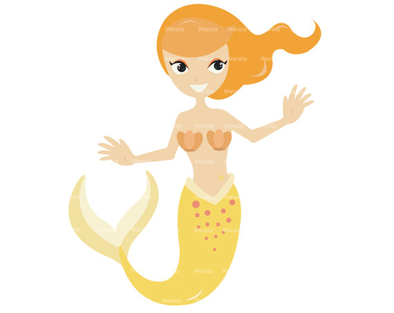 570x453 Girl Mermaid Clipart