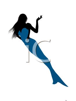 263x350 Beautiful Woman In A Mermaid Gown Silhouette