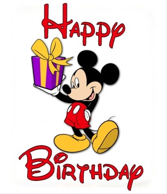 345x401 Lovely Mickey Mouse Birthday Clip Art Clipart Panda Free Images
