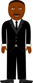 141x350 Martin Luther King Clip Art