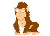 210x153 Free Monkey Clipart