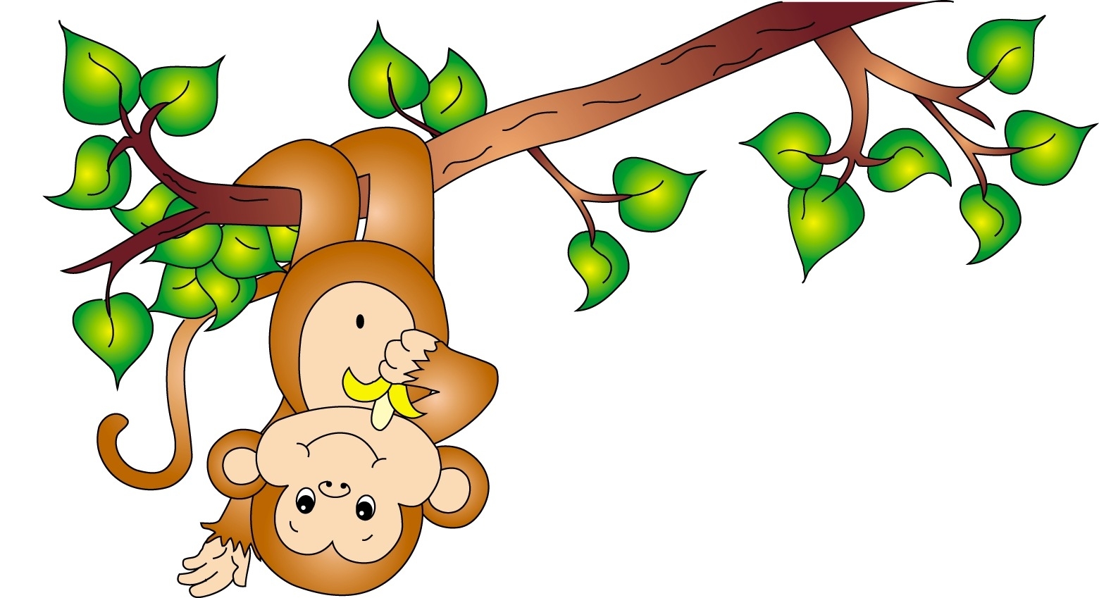 1560x849 Cute Monkey Clip Art