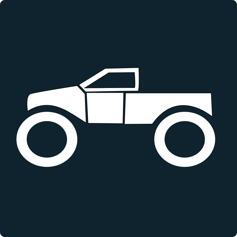 800x800 Free Clipart Monster Truck Icon Netalloy
