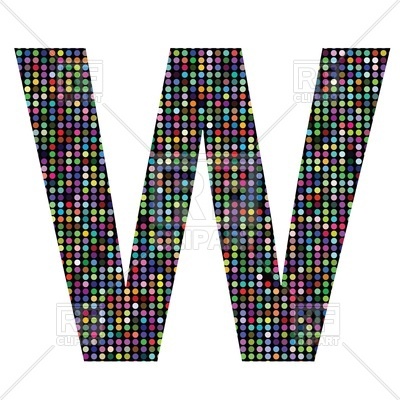 400x400 Colorful Mosaic Font