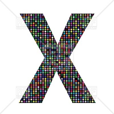 400x400 Colorful Mosaic Font