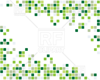 400x320 Green Mosaic Frame Background Royalty Free Vector Clip Art Image