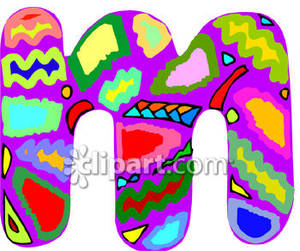 300x251 Mosaic Lower Case Letter M