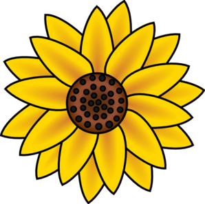 298x297 Sunflower Clip Art
