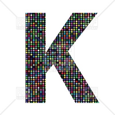 400x400 Colorful Mosaic Font