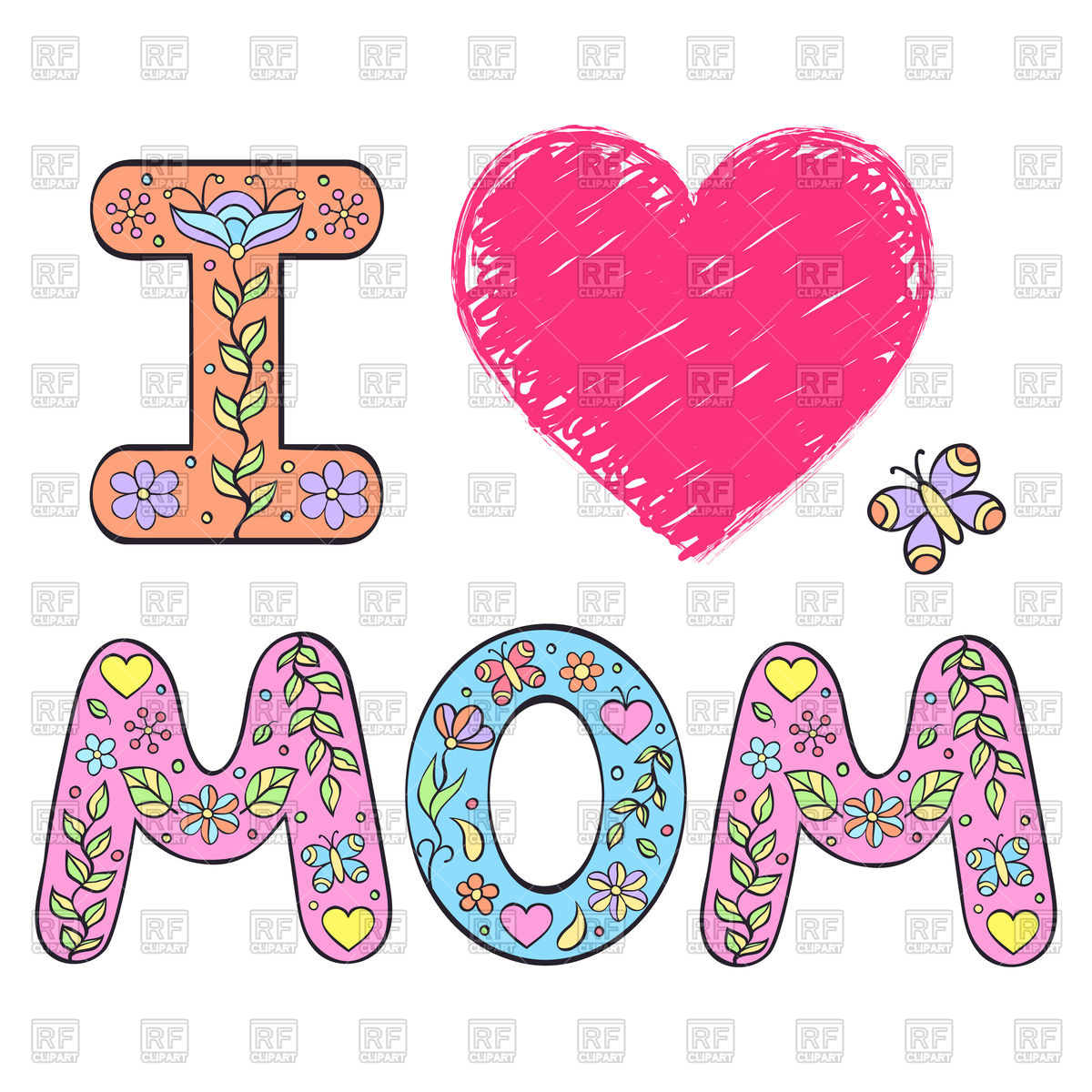 1200x1200 I Love Mom