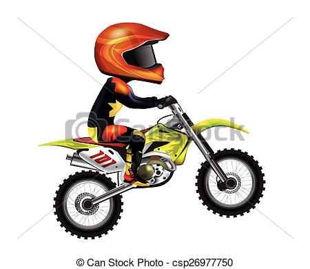 450x390 Motorcycle Rider Isolated On White Clipart Vector