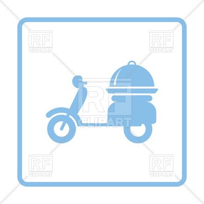 400x400 Delivering Motorcycle Icon, 162717, Download Royalty Free Vector
