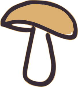 270x300 Mushroom Slice Clipart