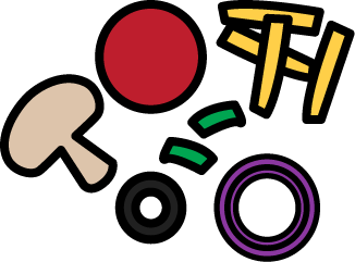 326x241 Sweetlooking Pizza Toppings Clipart Mushroom Topping Pencil And