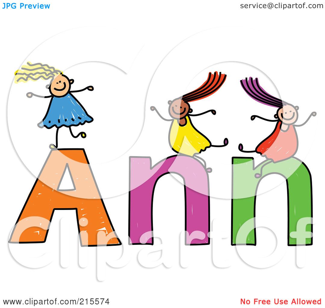 1080x1024 Royalty Free (Rf) Clipart Illustration Of A Childs Sketch Of Girls