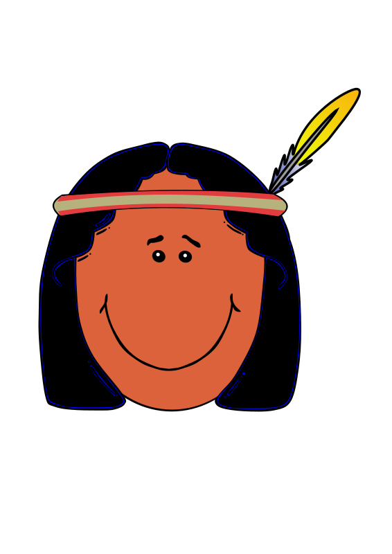 566x800 Free Clipart Native American Assi4711
