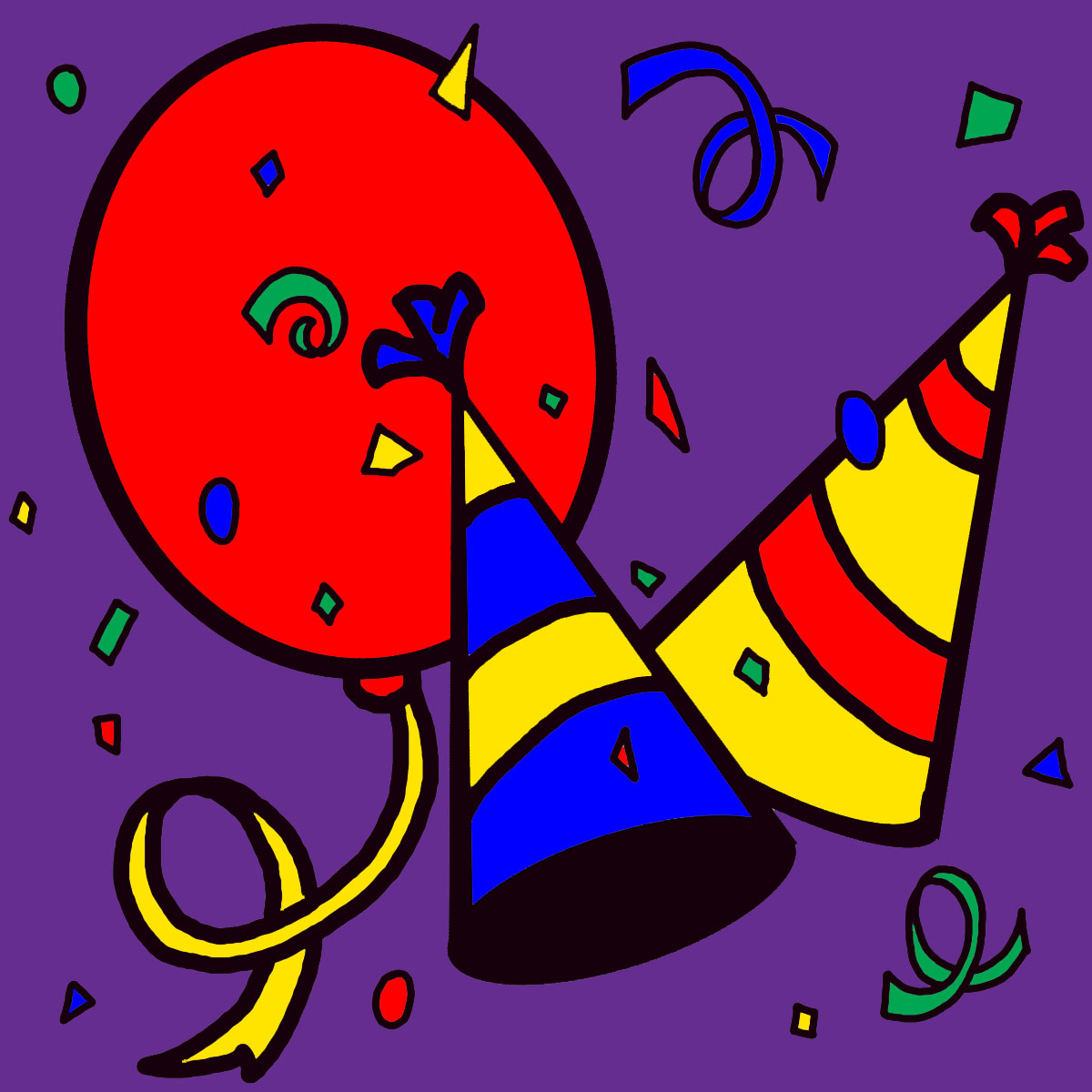 1200x1200 Clip Art New Year Eve Clip Art