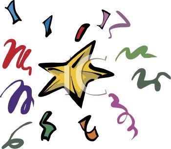 350x304 New Year Clipart Party Favors