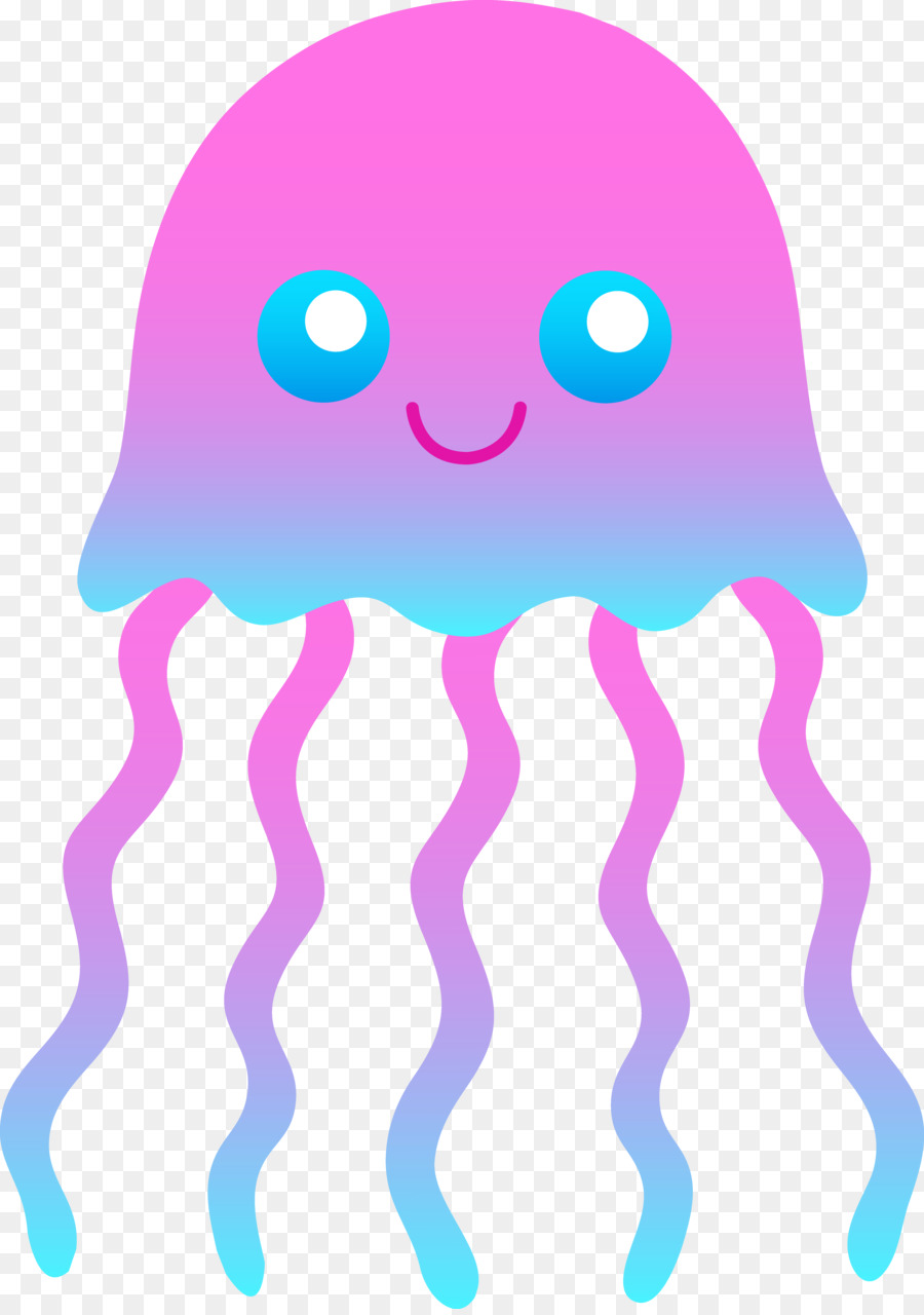 900x1280 Blue Jellyfish Free Content Clip Art