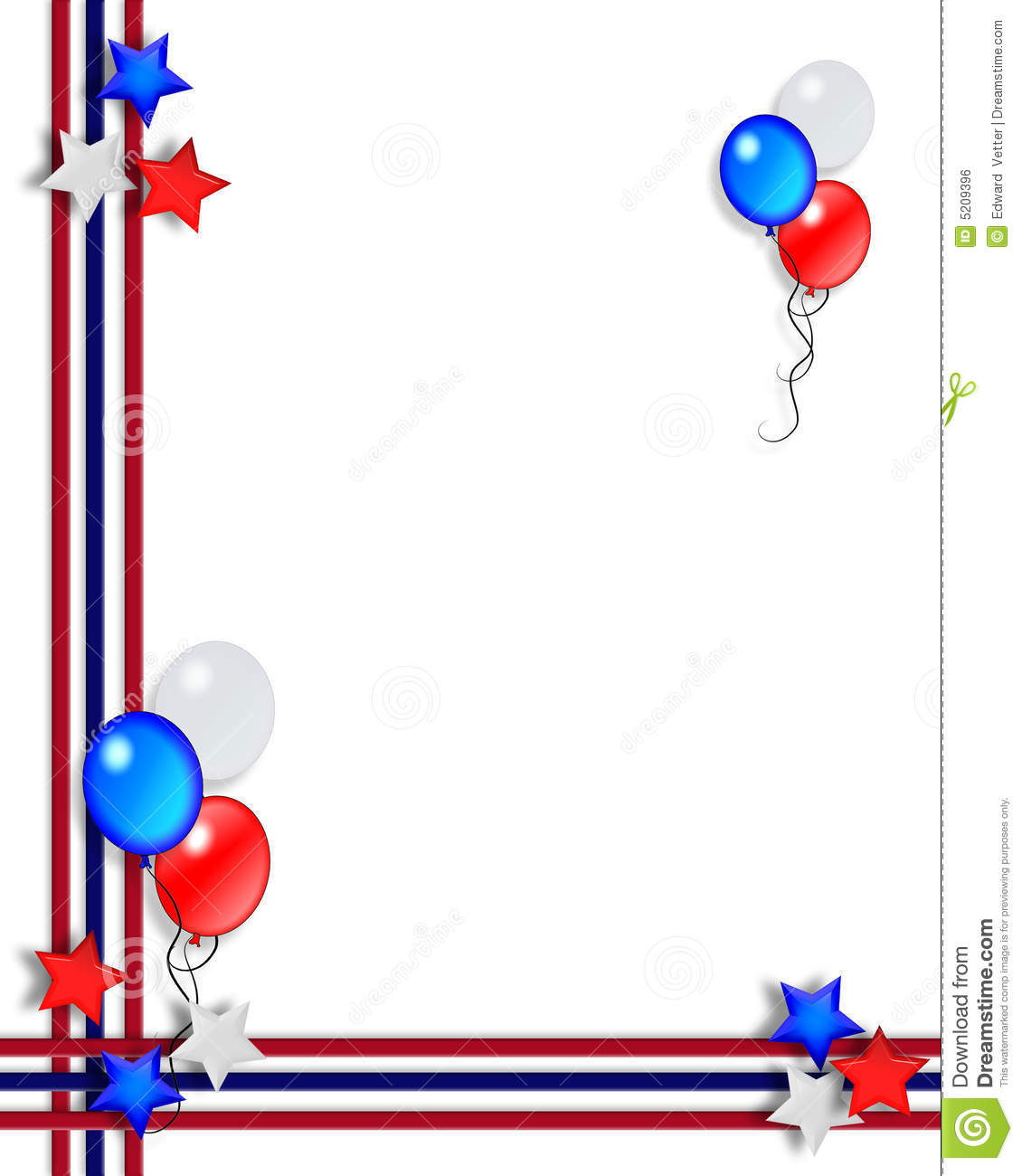 1130x1300 4th Of July Borders Clipart
