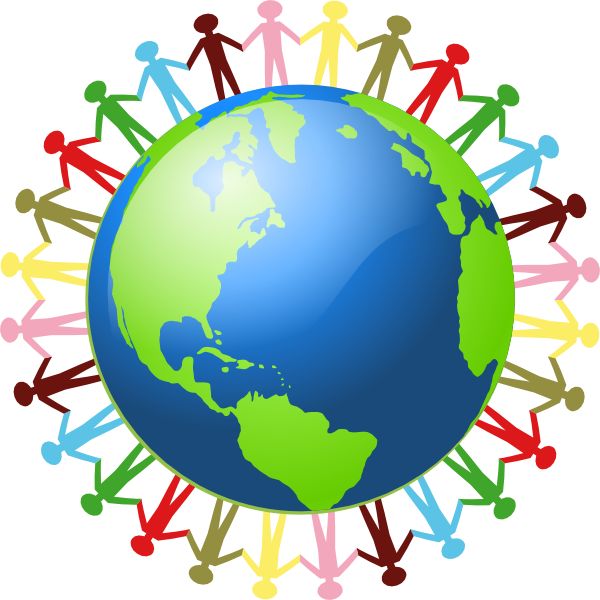 600x600 Free Clipart Globe Peace