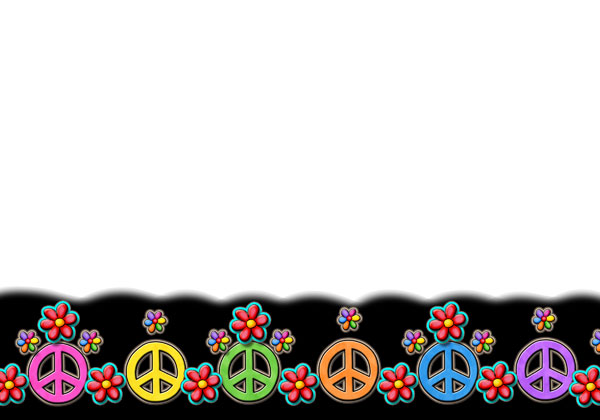 600x420 Free Peace Sign Border Clip Art
