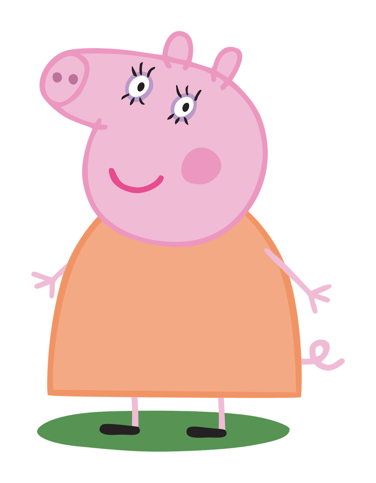 1246x1600 Mummy Pig Transparent Png
