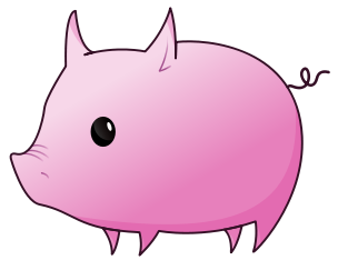 304x243 Free Pig Clipart
