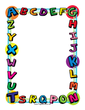 281x364 Free Printable Clip Art Borders Alphabet Border Page Border
