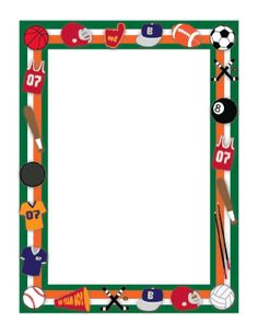 236x305 Chess A4 Page Borders (Sb9661)