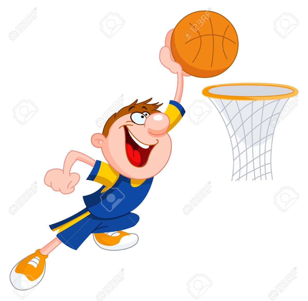 1300x1270 A Boy Playing Basketball Clipart
