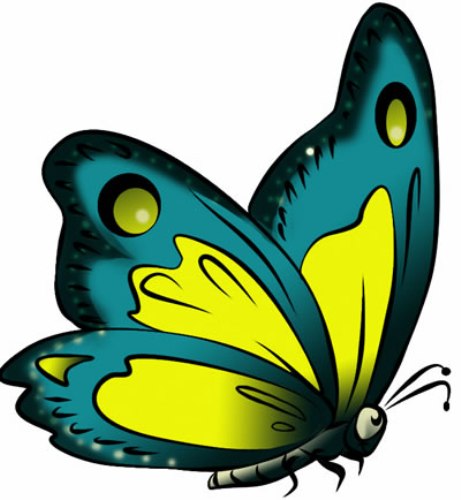 461x500 Free Child's Clipart Butterfly