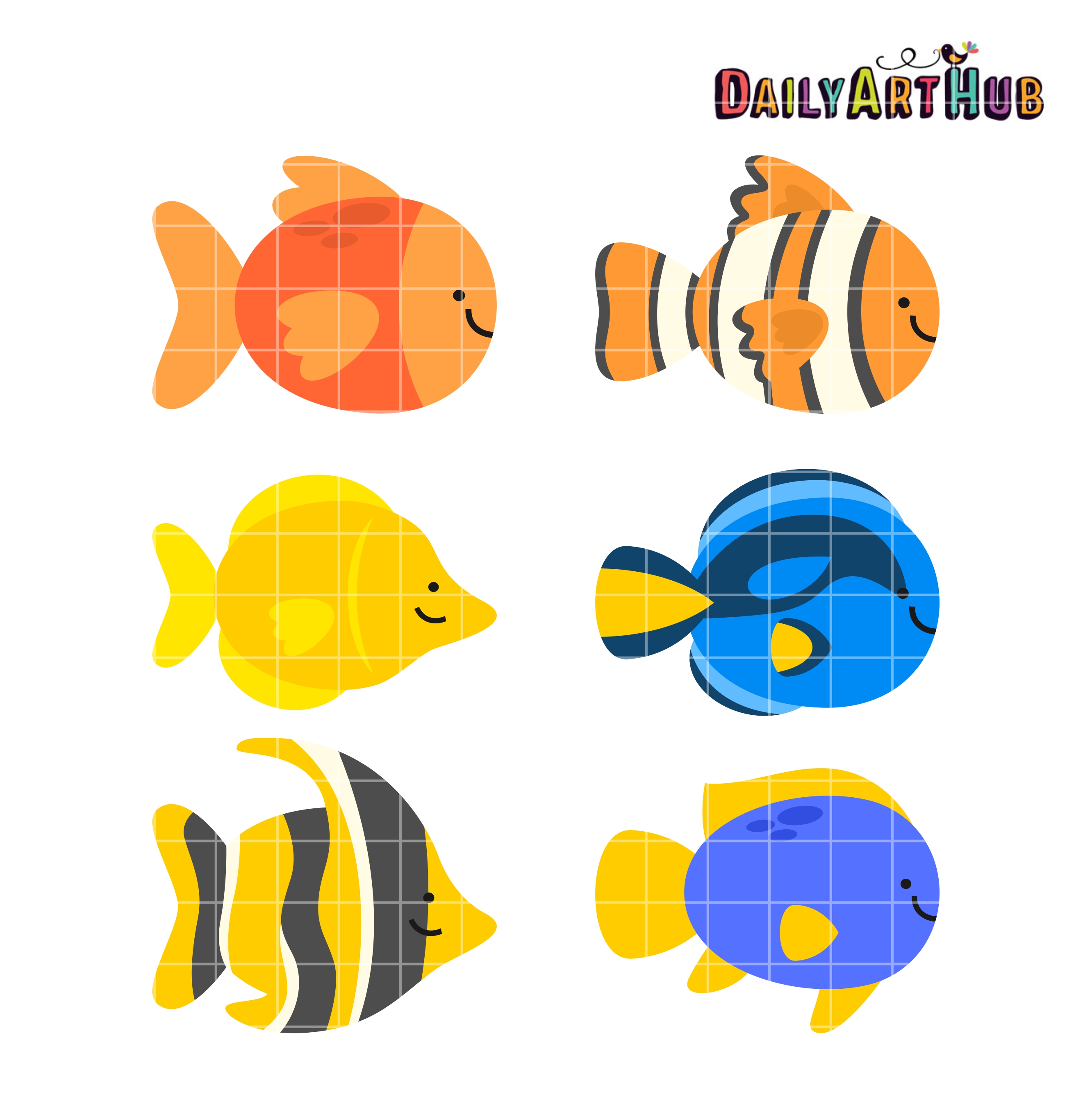 2664x2670 Pet Fishes Clip Art Set Daily Art Hub Free Clip Art Everyday
