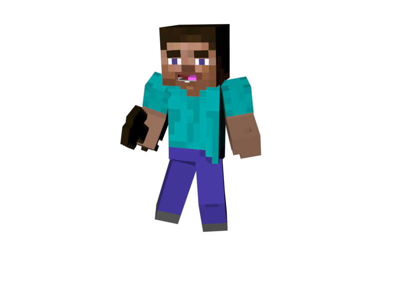 800x600 Minecraft Steve Clipart