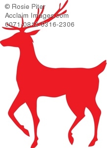218x300 Silhouette Of A Reindeer Royalty Free (Rf) Clip Art Picture