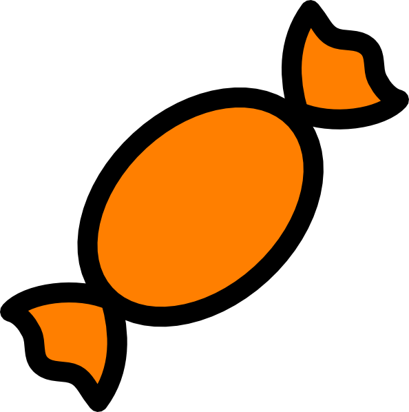 594x598 Orange Candy Clip Art