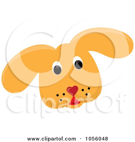 450x470 Royalty Free Vector Clip Art Illustration Of A Yellow Puppy Face