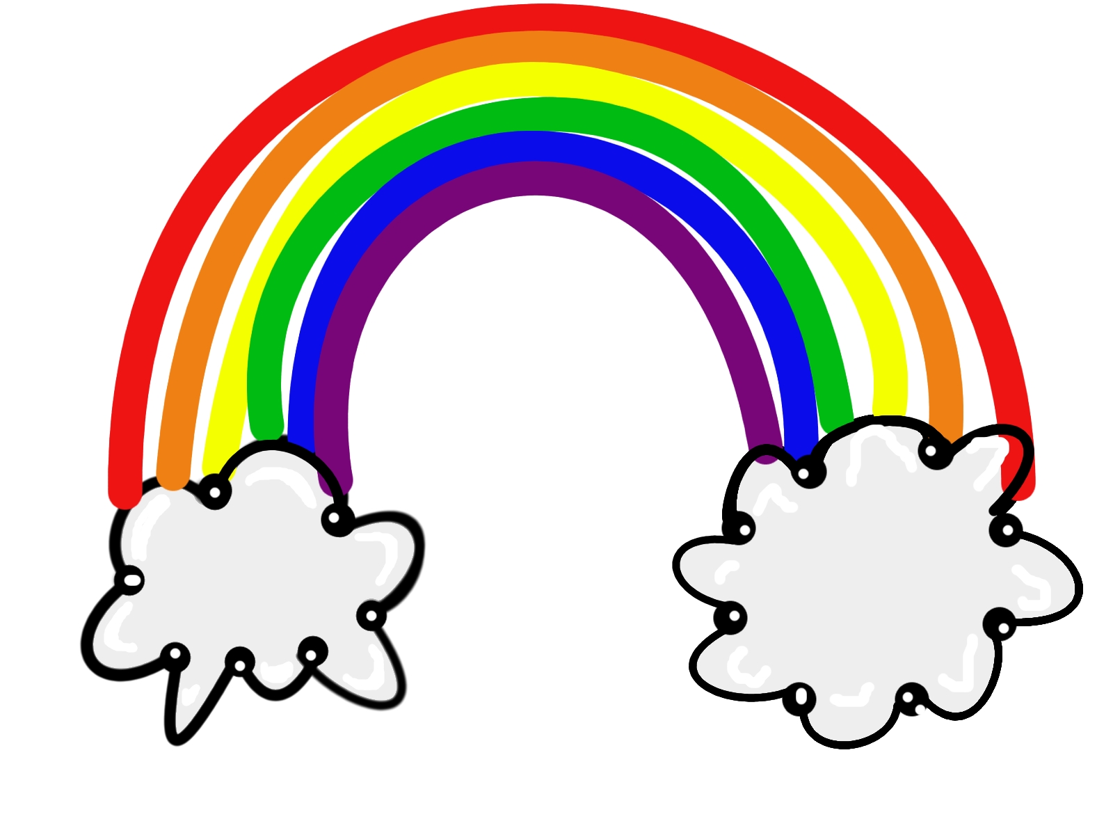 1600x1200 Unique Rainbow Clipart Design