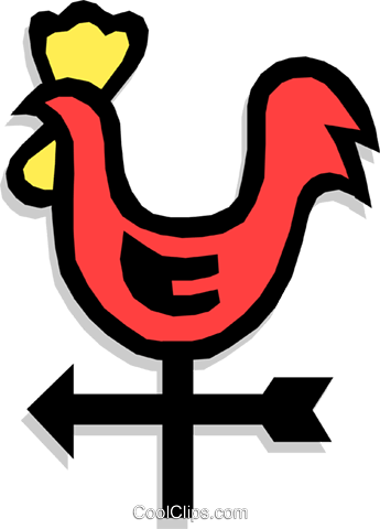 345x480 Wind Direction Instrumentrooster Royalty Free Vector Clip Art