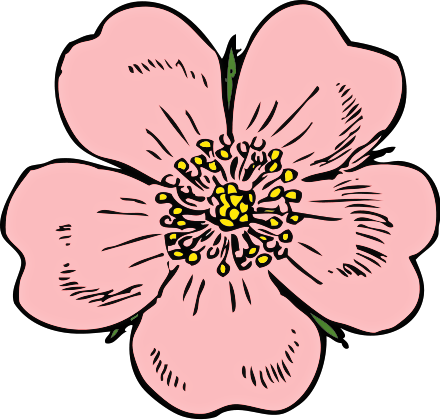 440x420 Free Rose Clipart
