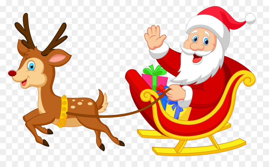 900x560 Rudolph Santa Claus Christmas Clip Art