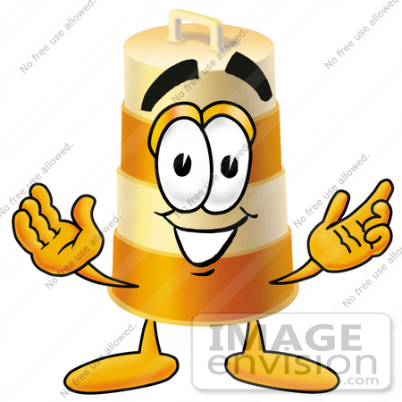450x450 Clip Art Graphic Of A Construction Road Safety Barrel Cartoon