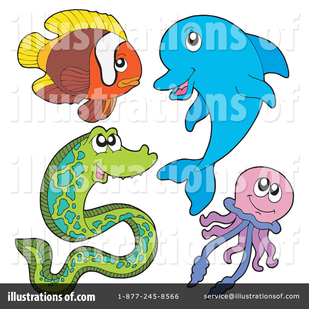 1024x1024 Sea Life Clipart