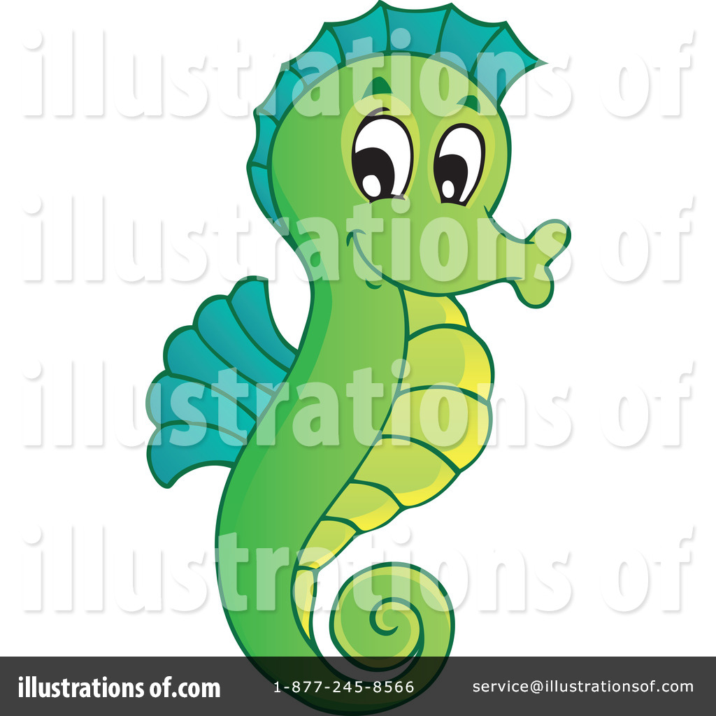 1024x1024 Seahorse Clipart
