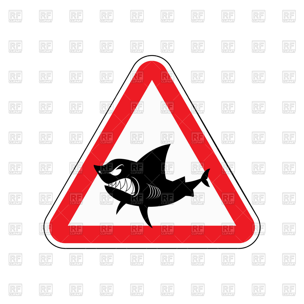 1200x1200 Interesting Attention Clipart Sign Of To Shark Royalty Free Vector