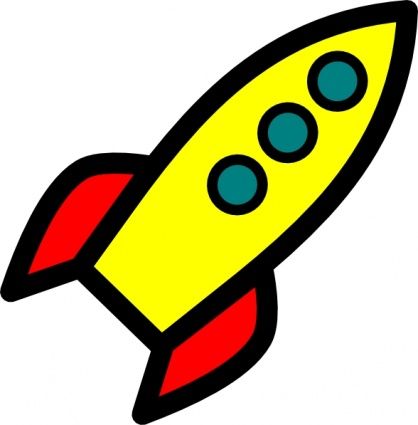 418x425 Elegant Rocket Clip Art Icon