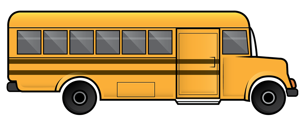 1000x405 Simple Clipart School Bus