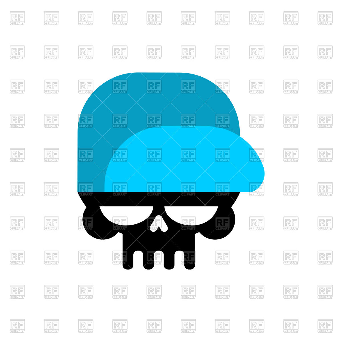 1200x1200 Skull In Baseball Cap