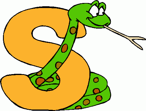 490x373 Orange Snake Clipart